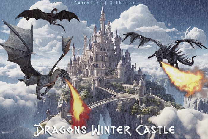 Dragons winter castle  