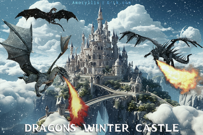 Dragons winter castle  